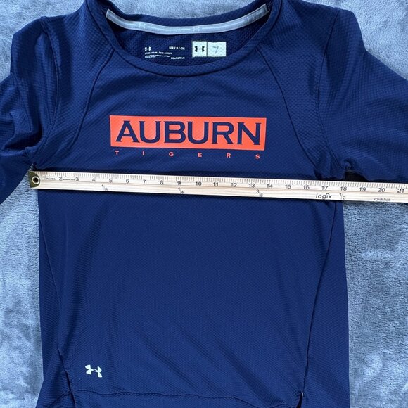 Under Armour ColdGear Auburn Tigers Women S Navy Long Sleeve Shirt Loose Fit - Picture 7 of 11